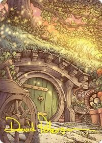 Plains (Summer) Art Card (Gold-Stamped Signature) - Art Series: The Hobbit - Magic: The Gathering card