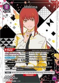Makima (024) (SR*) (Box Topper Silver Foil) - UE22BT: CHAINSAW MAN - Union Arena card