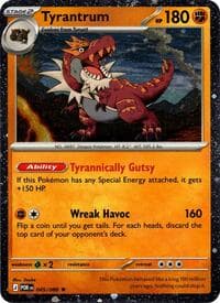 Tyrantrum - 045/088 (Cosmos Holo) - Blister Exclusives - Pokemon card