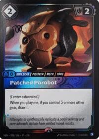 Patched Porobot - Riftbound Organized Play Promotional Cards - Riftbound: League of Legends Trading Card Game card