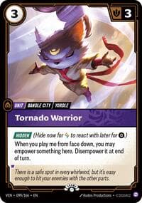 Tornado Warrior - Riftbound Organized Play Promotional Cards - Riftbound: League of Legends Trading Card Game card