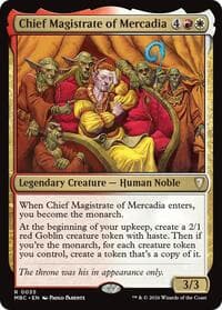 Chief Magistrate of Mercadia - Mystery Booster Commander Edition - Magic: The Gathering card
