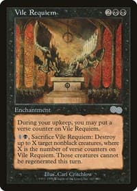 Vile Requiem - Urza's Saga - Magic: The Gathering card