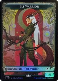 Elf Warrior Token (7169) - Secret Lair Drop Series - Magic: The Gathering card