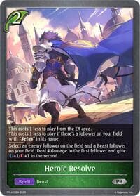 Heroic Resolve - Shadowverse: Evolve Promo Cards - Shadowverse: Evolve card