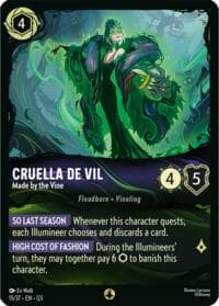 Cruella De Vil - Made by the Vine - Illumineer's Quest: The Great Hunny Rescue - Disney Lorcana card