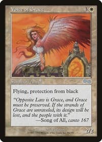 Voice of Grace - Urza's Saga - Magic: The Gathering card