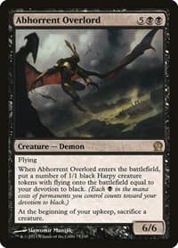 Abhorrent Overlord - Theros - Magic: The Gathering card