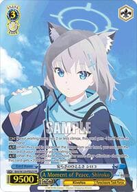 A Moment of Peace, Shiroko (Foil) - Promo Cards - Weiss Schwarz card