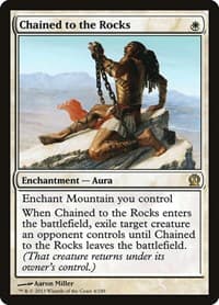 Chained to the Rocks - Theros - Magic: The Gathering card