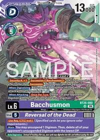 Bacchusmon // Reversal of the Dead - Timeless Bonds - Digimon Card Game card