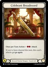 Celebrant Broadsword - Smash Palace: Chorus of Steel - Flesh and Blood TCG card
