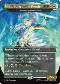 Miku, Song of the People - Trostani, Selesnya's Voice - Secret Lair Drop Series - Magic: The Gathering card