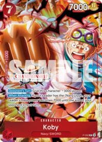 Koby (CS 26-27 Event Pack Finalist Ver.) - One Piece Promotion Cards - One Piece Card Game card