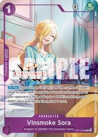 Vinsmoke Sora (CS 26-27 Celebration Pack) - One Piece Promotion Cards - One Piece Card Game card