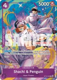 Shachi & Penguin (CS 26-27 Celebration Pack) - One Piece Promotion Cards - One Piece Card Game card