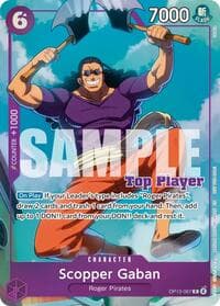 Scopper Gaban (CS 26-27 Top Player Pack Vol. 1) - One Piece Promotion Cards - One Piece Card Game card