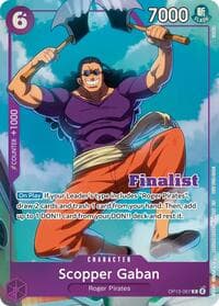 Scopper Gaban (CS 26-27 Finalist Card Set Vol.1) - One Piece Promotion Cards - One Piece Card Game card