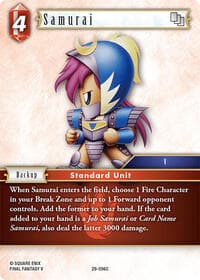 Samurai - Blissful Eternity - Final Fantasy TCG card