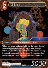 Zidane - Blissful Eternity - Final Fantasy TCG card
