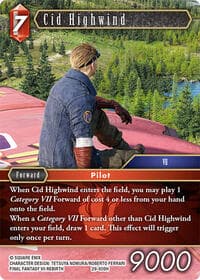 Cid Highwind - Blissful Eternity - Final Fantasy TCG card
