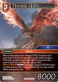 Phoenix (XVI) - Blissful Eternity - Final Fantasy TCG card