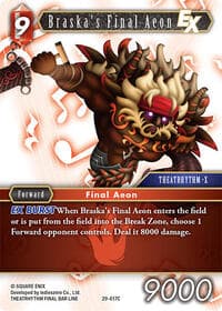 Braska's Final Aeon EX - Blissful Eternity - Final Fantasy TCG card