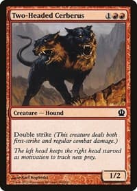 Two-Headed Cerberus - Theros - Magic: The Gathering card