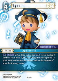 Tyro EX - Blissful Eternity - Final Fantasy TCG card