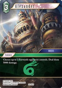 Alexander - Blissful Eternity - Final Fantasy TCG card