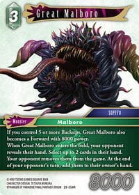 Great Malboro - Blissful Eternity - Final Fantasy TCG card