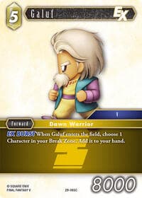 Galuf EX - Blissful Eternity - Final Fantasy TCG card