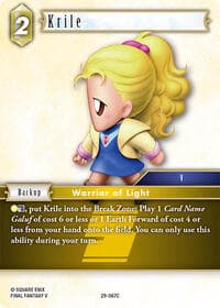 Krile - Blissful Eternity - Final Fantasy TCG card