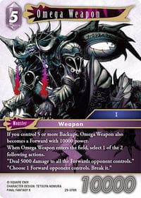 Omega Weapon - Blissful Eternity - Final Fantasy TCG card