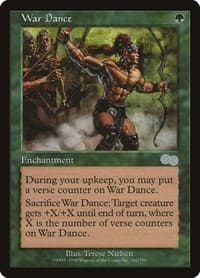War Dance - Urza's Saga - Magic: The Gathering card