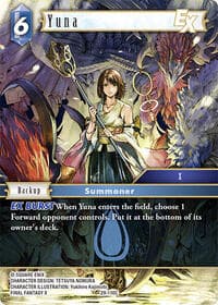 Yuna EX - Blissful Eternity - Final Fantasy TCG card
