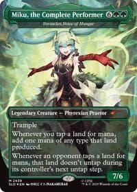 Miku, the Complete Performer - Vorinclex, Voice of Hunger - Secret Lair Drop Series - Magic: The Gathering card