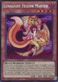 Lunalight Yellow Marten (Secret Rare) - Legendary Arc-V Decks - YuGiOh card
