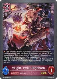 Veight, Twilit Highborn - Shadowverse: Evolve Promo Cards - Shadowverse: Evolve card