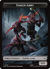 Goblin Army (0003) // Treasure (0012) Double-Sided Token - The Hobbit - Magic: The Gathering card
