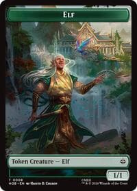 Elf // Dwarf Double-Sided Token - The Hobbit - Magic: The Gathering card