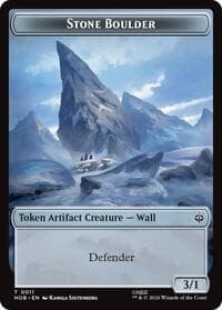 Stone Boulder // Dragon Double-Sided Token - The Hobbit - Magic: The Gathering card