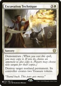 Excavation Technique - The List Reprints - Magic: The Gathering card