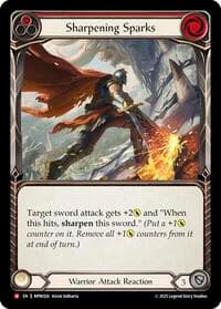 Sharpening Sparks - Mastery Pack Warrior - Flesh and Blood TCG card