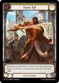 Stand Tall (Extended Art) - Mastery Pack Warrior - Flesh and Blood TCG card