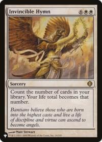 Invincible Hymn - The List Reprints - Magic: The Gathering card