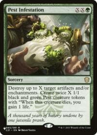 Pest Infestation - The List Reprints - Magic: The Gathering card