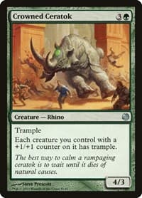 Crowned Ceratok - Duel Decks: Heroes vs. Monsters - Magic: The Gathering card