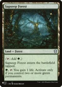 Sapseep Forest - The List Reprints - Magic: The Gathering card