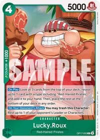 Lucky.Roux - The World's Strongest Warriors - One Piece Card Game card